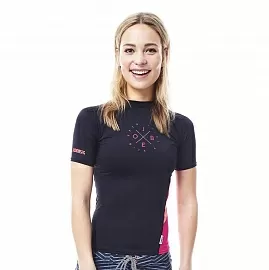 Гидромайка лайкр. JOBE 24 Rash Guard Women Black