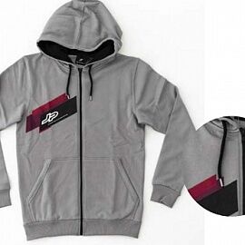 Толстовка JP Zip Hood Unisex L charcoal/ berry