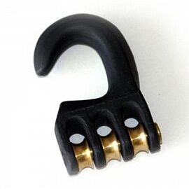 Блок для паруса UNIFIBER Pulley-Hook Aluminium 3 rollers - 20mm