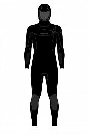 Гидрокостюм NP 22 Mission Hooded FS 6/5/4 FZ 102 C1 Black