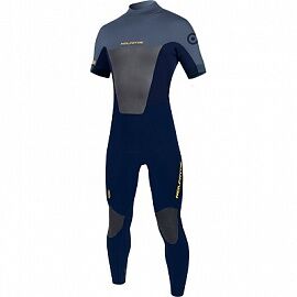 Гидрокостюм NP 21 Rise S/S Fullsuit 3/2 BZ 48 C2 pewter/navy/yellow print