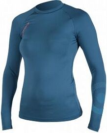 Гидромайка лайкр. NP 22 Spark Rash guard L/S S C4 petrol / coral print