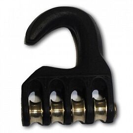 Блок для паруса UNIFIBER Pulley-Hook Aluminium 4 rollers - 20 mm