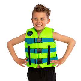 JOBE 24 Nylon Life Vest Kids Lime Green