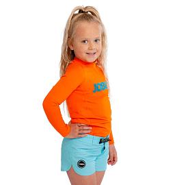 Гидромайка лайкр. JOBE 23 Rash Guard Longsleeve Kids Fire Orange