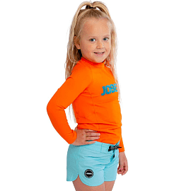 Гидромайка лайкр. JOBE 23 Rash Guard Longsleeve Kids Fire Orange